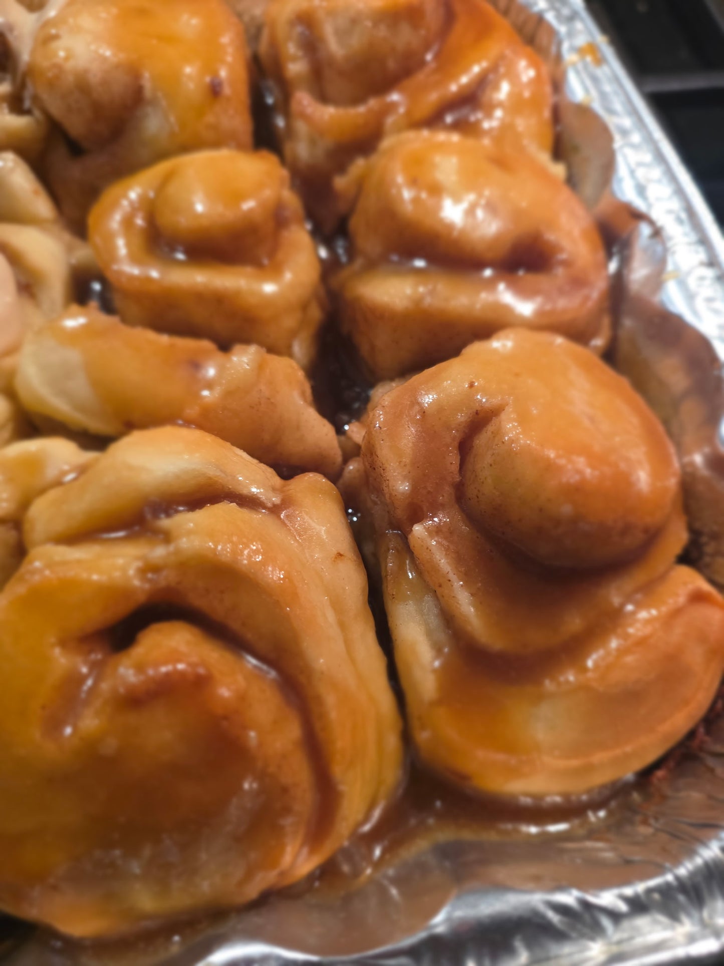 Salted Carmel Cinnamon rolls