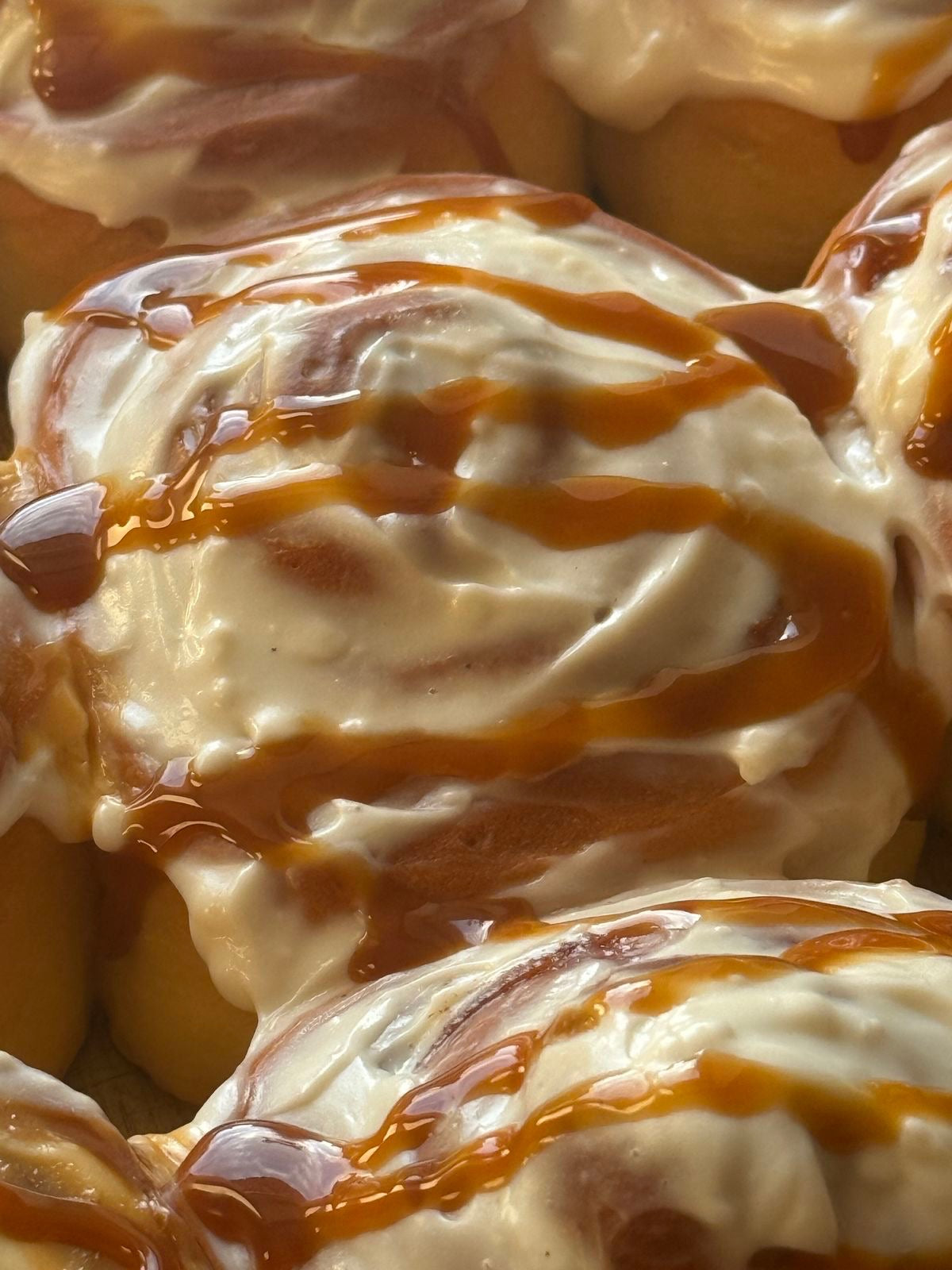 Salted Carmel Cinnamon rolls